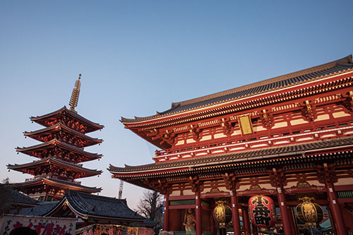 浅草寺と五重塔