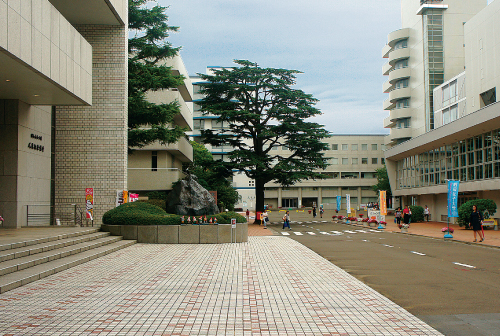 昭和女子大学 人見記念講堂(左)